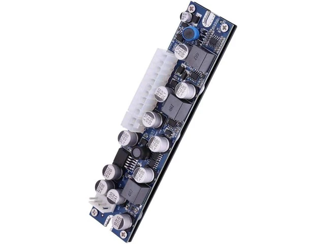 Alt view image 7 of 7 - Mini LD-200W 19V DC Input Pin Power Module DC-ATX Power Supply DC 24pin ATX to 12V AUX for Computer.