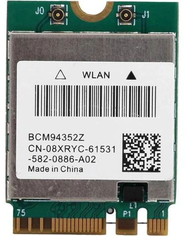 Main image of BCM94352Z Dual Band NGFF M.2 Wireless Network Card,4.0, 802.11ac WiFi Adapter (2 External Antenna Cables)