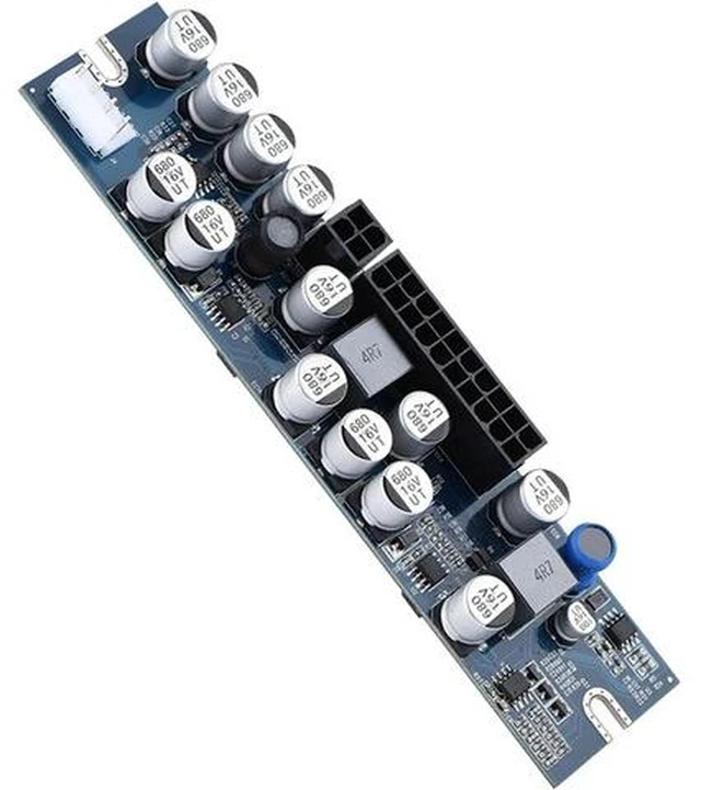 Alt view image 5 of 7 - Computer Power Supply Module,Professional 300W Power Supply Module,24Pin to 20Pin Cable,DC Input Cable, AUX Cable,Full Protection PC Power Supply Suitable for MiniITX and 1U Case