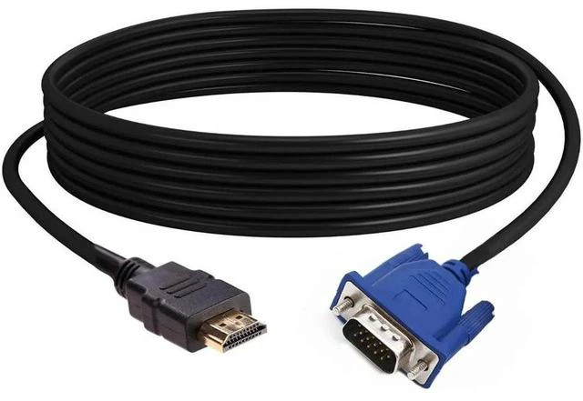 Alt view image 3 of 4 - 1.8 M HDMI Cable HDMI To VGA 1080P HD With Audio Adapter Cable HDMI TO VGA Cable for 720, 1080i and 1080P digital signal formats