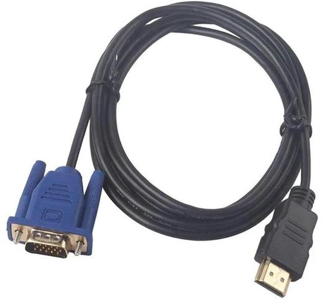 Alt view image 4 of 4 - 1.8 M HDMI Cable HDMI To VGA 1080P HD With Audio Adapter Cable HDMI TO VGA Cable for 720, 1080i and 1080P digital signal formats