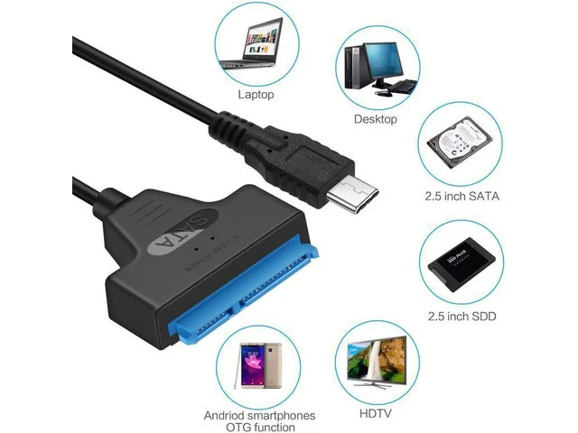 Alt view image 3 of 5 - 2 In 1 SATA To USB 3.1 Easy Drive Line Desktop Hard Drive Line Drive Read Data High Speed Universal Connector Computer Cable