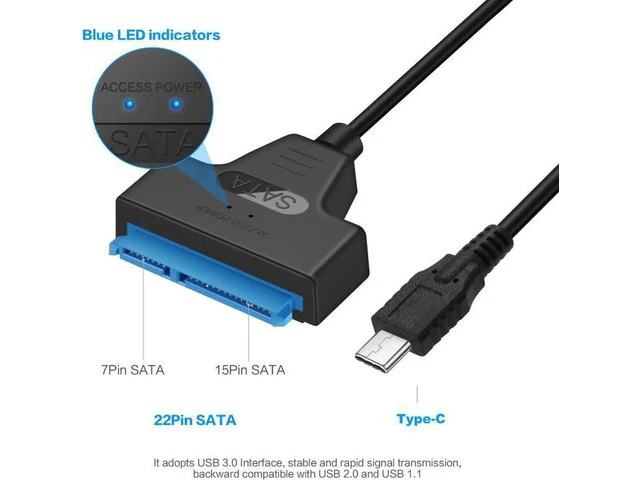 Alt view image 2 of 5 - 2 In 1 SATA To USB 3.1 Easy Drive Line Desktop Hard Drive Line Drive Read Data High Speed Universal Connector Computer Cable
