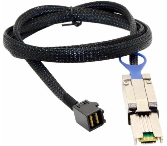 Main image of External Mini SAS SFF-8088 to Mini SAS High Density SFF-8643 Server Hard Disk Raid Data Cable 100cm