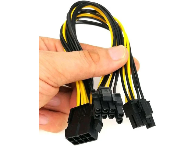 Alt view image 4 of 6 - PCI-e 8pin to Dual 8Pin / PCIe 8pin-2x(6+2pin) Graphics Video Card Power Cable PCI Express Power Splitter Cable Computer Cable