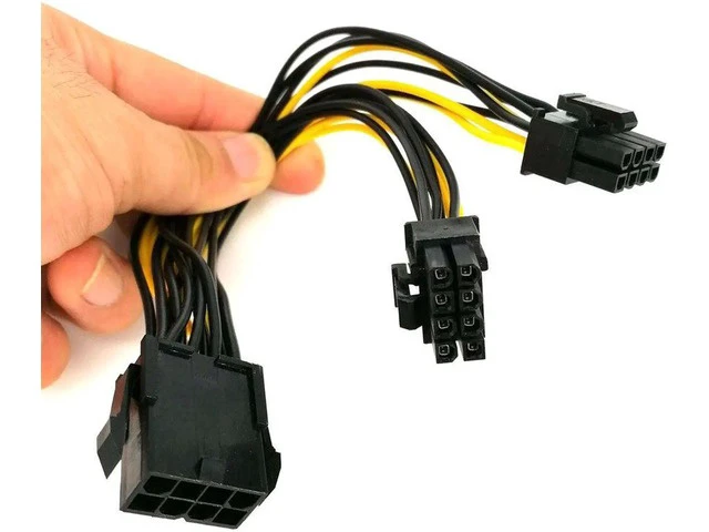 Alt view image 5 of 6 - PCI-e 8pin to Dual 8Pin / PCIe 8pin-2x(6+2pin) Graphics Video Card Power Cable PCI Express Power Splitter Cable Computer Cable