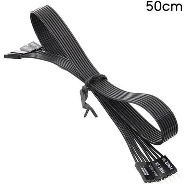 Main image of For Motherboard Switch Hard Disk SSD LED/PLED/ Power Reset SW Extension Cable 50CM