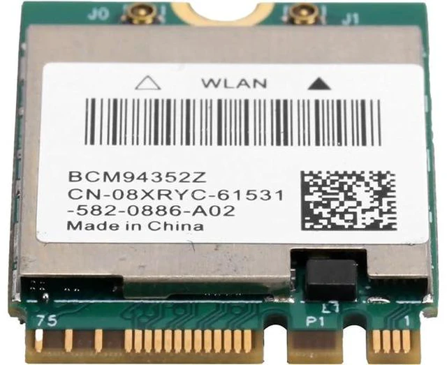 Main image of Wireless Network Card BCM94352Z Wireless Dual Band WiFi Card NGFF M.2 Bluetooth4.0 802.11ac WLAN Adapter with Antenna (2 External Antenna Cables)