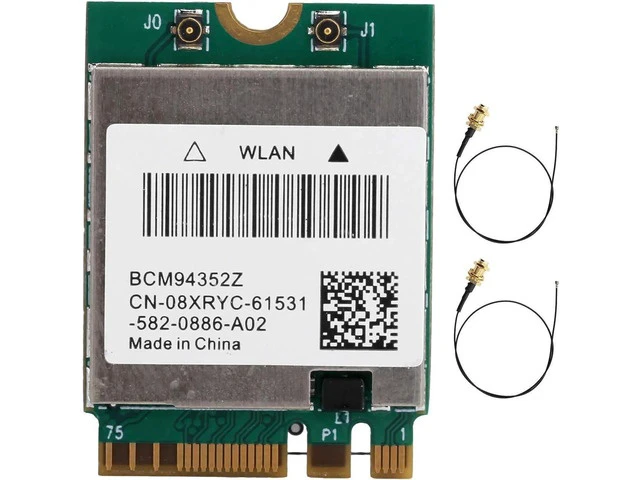 Alt view image 5 of 7 - Wireless Network Card BCM94352Z Wireless Dual Band WiFi Card NGFF M.2 Bluetooth4.0 802.11ac WLAN Adapter with Antenna (2 External Antenna Cables)