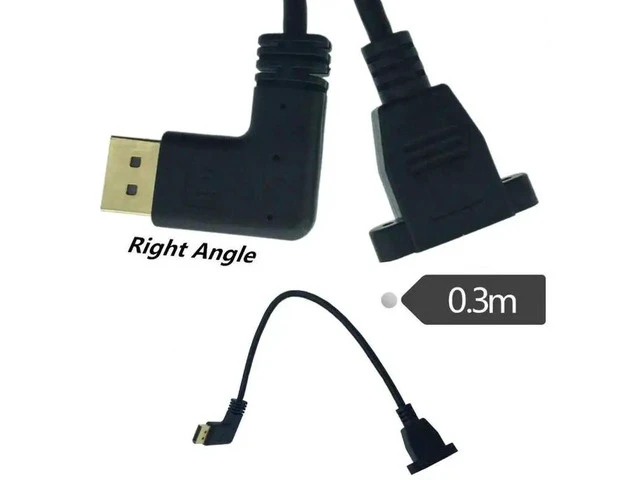 Alt view image 2 of 6 - DisplayPort Extension Cable DP to DP Extension Cable Male to Femlae 0.3M Cord