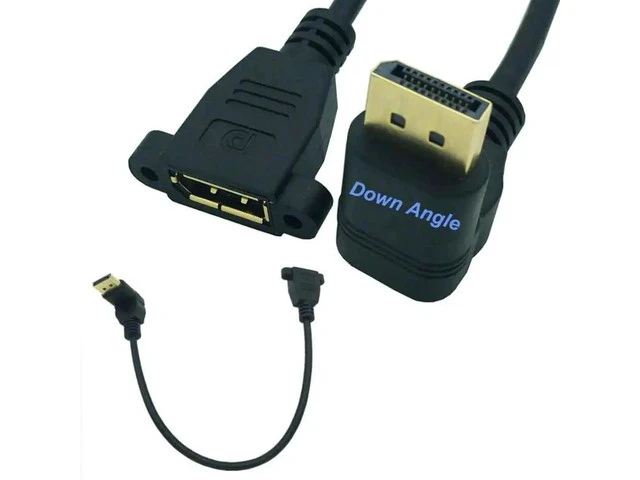 Alt view image 4 of 6 - DisplayPort Extension Cable DP to DP Extension Cable Male to Femlae 0.3M Cord