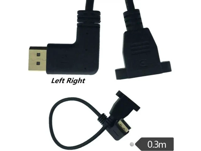 Alt view image 5 of 6 - DisplayPort Extension Cable DP to DP Extension Cable Male to Femlae 0.3M Cord