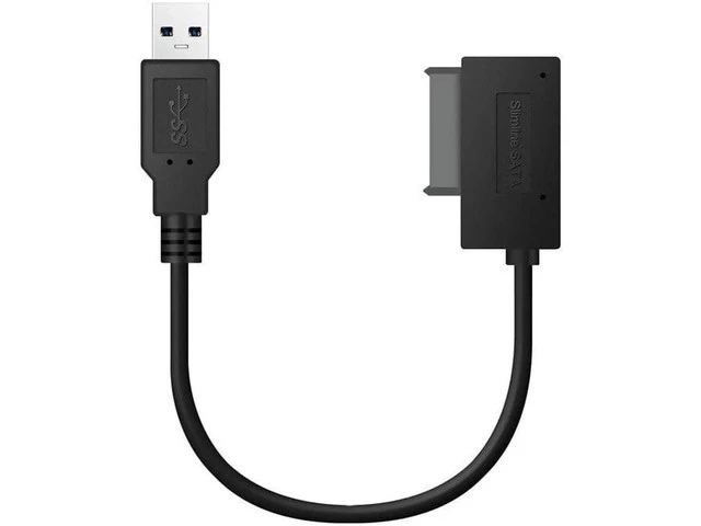 Alt view image 2 of 3 - USB 3.0 to Slimline Sata 7 + 6 13Pin Adapter Converter Cable for Laptop CD / DVD ROM Drive Data Cord Adapter