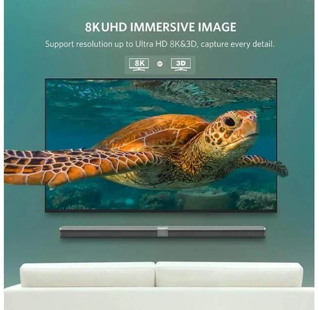 Alt view image 4 of 7 - 8K Fiber DisplayPort Cable 33 feet Light High Speed Support 32.4 Gbps 8K60HZ DP1.4 Slim and Flexible with Optic Technology(In Wall)
