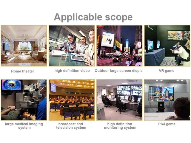 Alt view image 4 of 7 - 33FT 8K AOC Optical Fiber HDMI 2.1 Cable, Support 8K@60Hz 4K@120Hz Dynamic HDR 10, eARC, HDCP2.2, 4:4:4 7680x4320 Resolution, 48Gbps Bandwidth Optic Fiber HDMI 2.1 Cable for PS5/PS4/8K TV