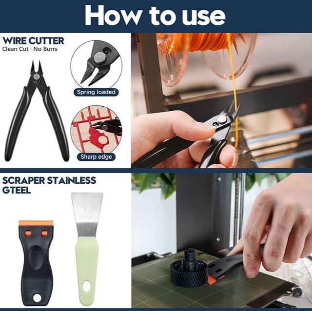 Alt view image 3 of 4 - 46 sets of 3D printer tool kits 33 sets of 3D printing accessories multi-functional tool kits combination