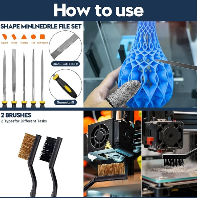 Alt view image 2 of 4 - 46 sets of 3D printer tool kits 33 sets of 3D printing accessories multi-functional tool kits combination