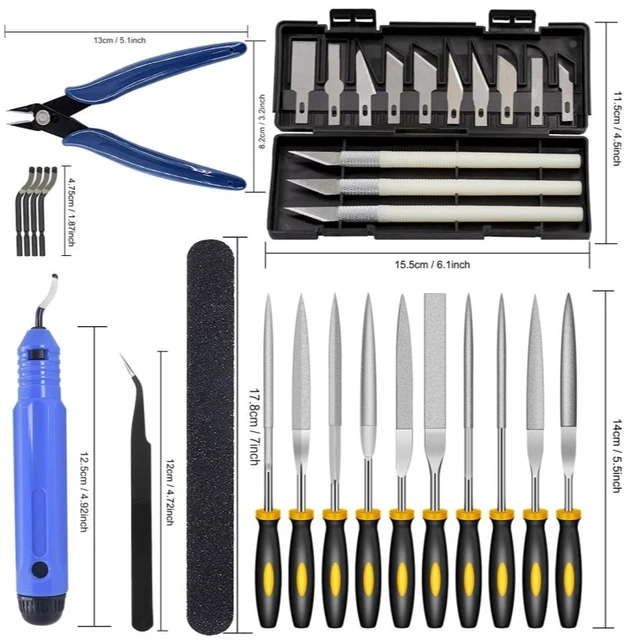 Alt view image 5 of 6 - 32 sets of 3D printing tool kits, models for deburring, trimming and polishing, 3D printer accessories tool kits