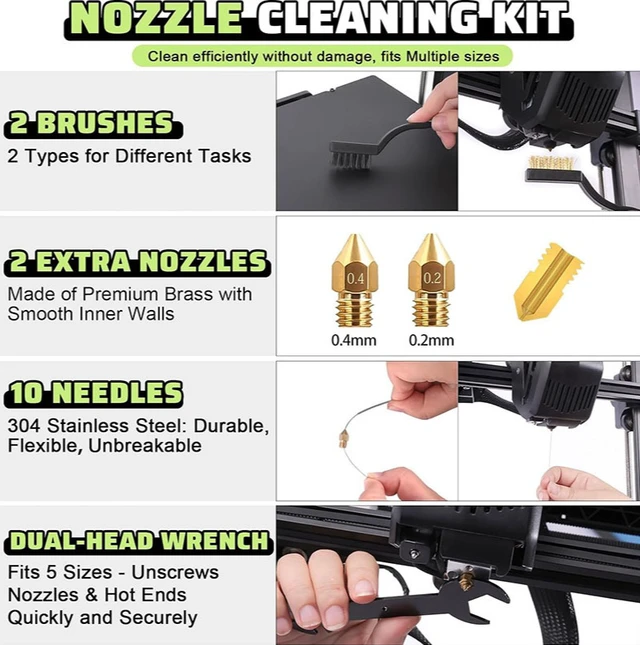 Alt view image 3 of 5 - 124 pieces 3D printing accessory tools with tool bag, basic tools for 3D printer modeling