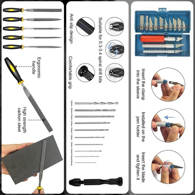Alt view image 3 of 5 - 212 sets of 3D printer tool kits, 3D printer accessories, tool box, nozzle disassembly, cleaning and precision adjustment