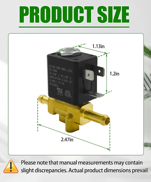 Alt view image 5 of 6 - 203-7436 2037436 Válvula solenoide para limpiador de alfombras Bissell Big Green - Compatible con BG10, BG10N2,86T3,40M1,3288, Pure Copper Link Comp