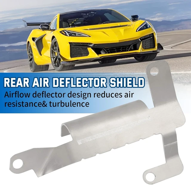 Alt view image 2 of 5 - Deflector de parachoques inferior derecho delantero y deflector de aire trasero para Chevrolet C8 Corvette 2020-2025 - Reemplazo para OEM 85580654, reduce la resistencia y protege el motor
Replacement