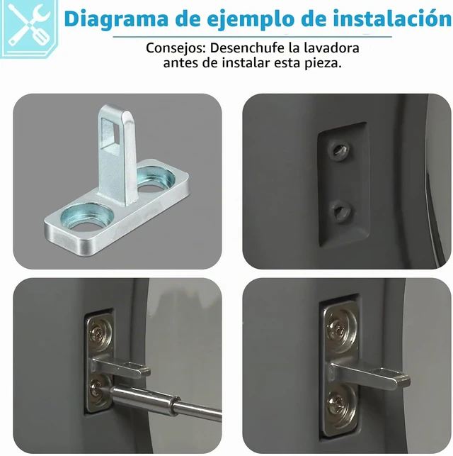 Alt view image 5 of 6 - 5304505088 Pestillo de puerta de lavadora para Electrolux Frigidaire Pestillo de puerta de lavadora, 1 paquete