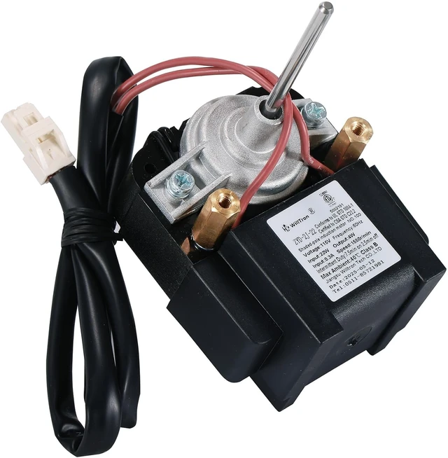 Alt view image 6 of 7 - Motor de ventilador de refrigeración serie ZYD-2J-22, motor de inducción de poste sombreado para refrigerador Reemplazar GMFM-115V-2J, entrada de 115 V 60 Hz, salida de 22 W, 4 W, 1550 rpm, entrada 0.