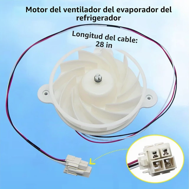 Alt view image 3 of 6 - DA31-00287B DA31-00334C DA31-00334A Refrigerator Evaporator Fan Motor
Compatible con refrigerador Samsung que reemplaza DA31-00334C DA31-00334A DA96-00968A AP6803162 3954921 AP5948644 PS9494284