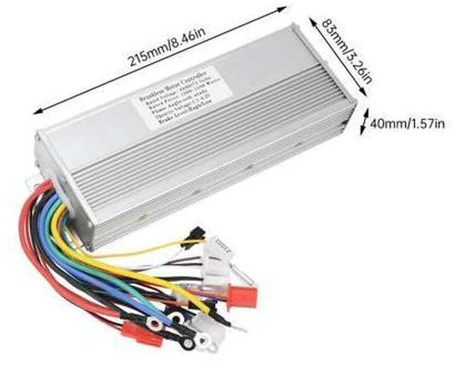 Alt view image 5 of 5 - 48V/60V/64V/72V universal intelligent dual-mode electric vehicle brushless controller 1200-1500W three-speed adjustment