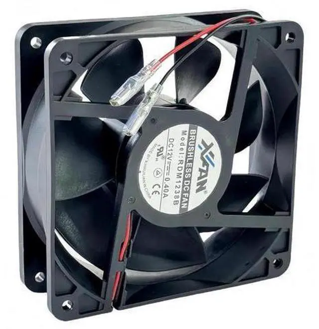 Alt view image 3 of 7 - RDM1238B DC Brushless Cooling Fan 12038 120×120×38mm 12V 0.40A 2-Wire Inverter Chassis Fan