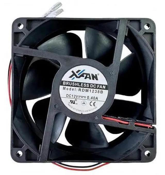 Alt view image 6 of 7 - RDM1238B DC Brushless Cooling Fan 12038 120×120×38mm 12V 0.40A 2-Wire Inverter Chassis Fan