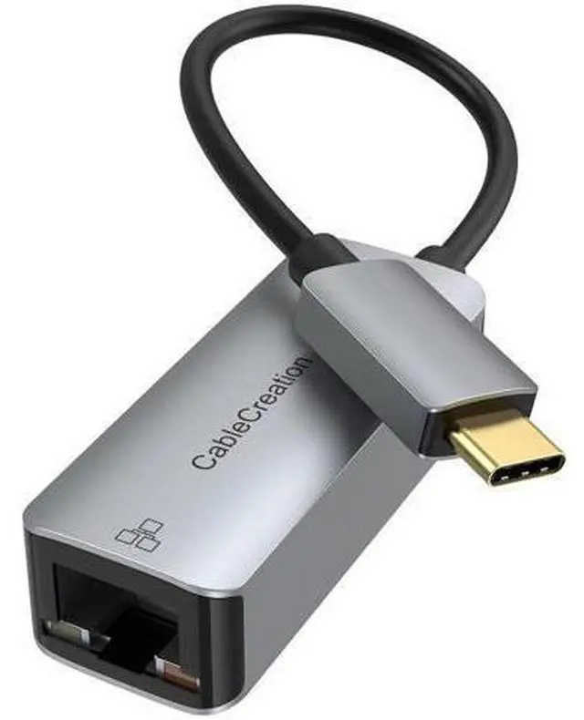 Main image of USB-C Gigabit Ethernet Adapter, Thunderbolt 3 Compatible Type-C to RJ45 10/100/1000Mbps LAN Network Dongle for Steam Deck, MacBook Pro/Air M1/M2, iPad 2022, Galaxy S22 Ultra & All USB-C Devices
