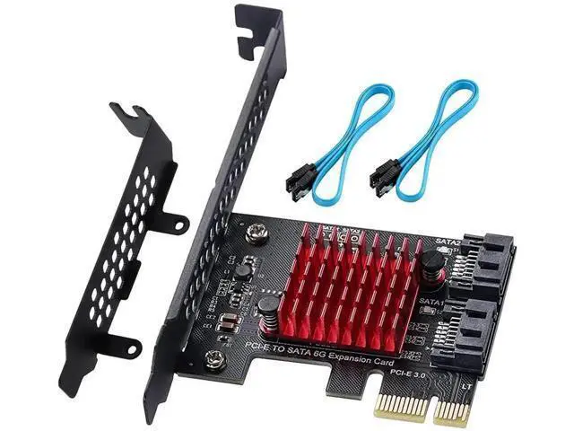 Main image of 2 Port PCIe 3.0 SATA 3.0 Expansion Card with JMB582 Chip, 6Gbps PCI Express SATA Controller