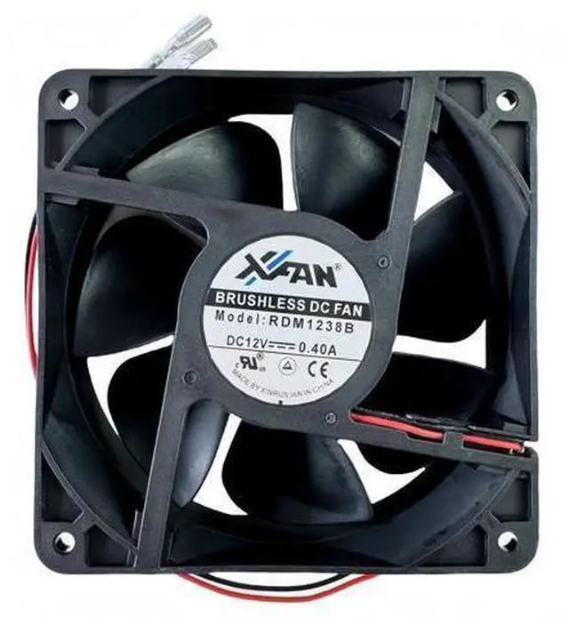 Alt view image 2 of 7 - 12038 120×120×38mm DC12V 0.40A 2-Wire Brushless Cooling Fan for RDM1238B Chassis Inverter Equipment