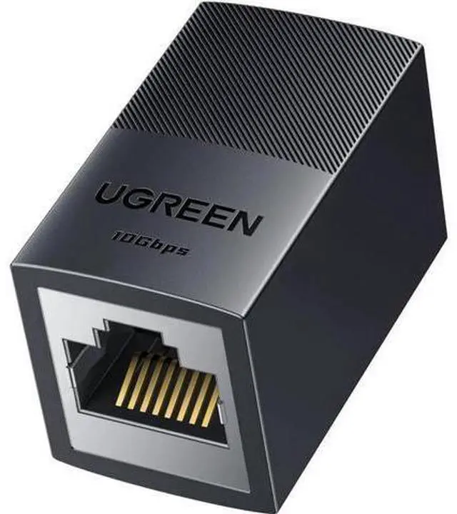 Main image of UGREEN 2 Pack 10Gbps RJ45 Ethernet Coupler with PoE Support, Female to Female LAN Cable Extender Connector, 328FT Long Transmission, Compatible with Cat8 Cat7 Cat6 Cat5 Ethernet Cables, Black