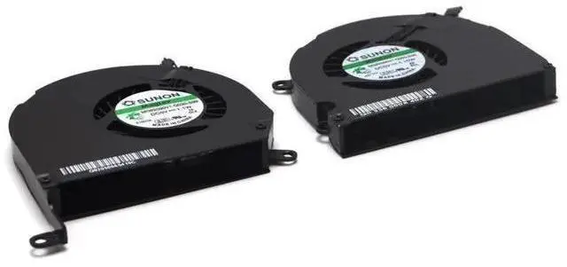 Alt view image 4 of 5 - Left + Right Dual CPU Cooling Fan Set Replacement for MacBook Pro 15 Inch A1286 Late 2008 / Early 2009 / Mid 2010 / Early & Late 2011 / Mid 2012 Unibody Laptop Cooler 4-Pin PWM DC5V