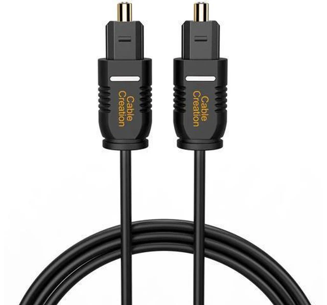 Main image of 50FT Thin Optical Digital Audio Cable Gold Plated Toslink S/PDIF Fiber Cord for TV Sound Bar Game Console CD Player