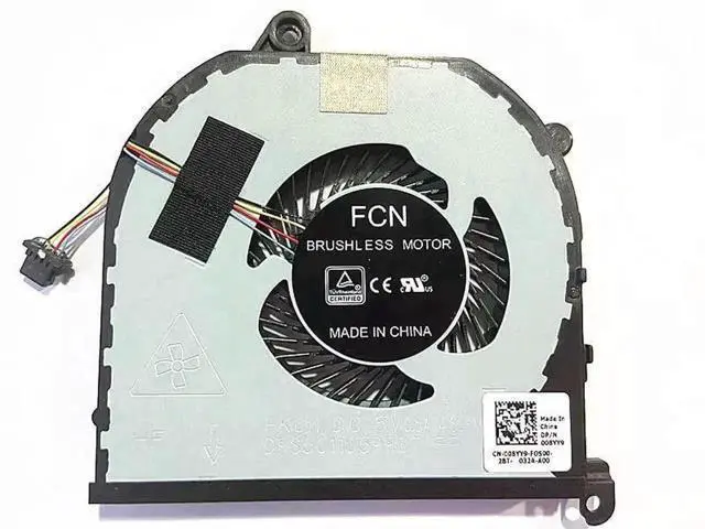 Alt view image 2 of 5 - New CPU GPU Cooling Fan Replacement for XPS 15 9570 Precision 5520 5530 M5520 M5530, OEM Part 008YY9 0TK9J1 TK9J1 08YY9