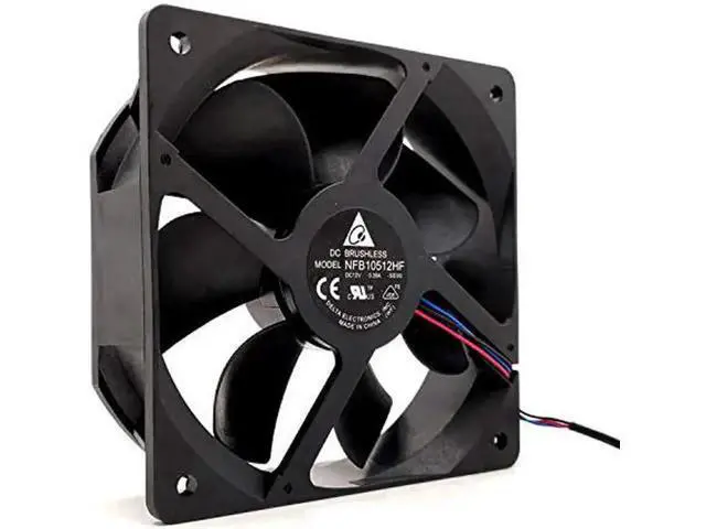 Alt view image 3 of 7 - NFB10512HF 10532 DC12V 0.39A 3-Wire Cooling Fan, 105×105×32mm Dedicated Replacement Fan for Projectors