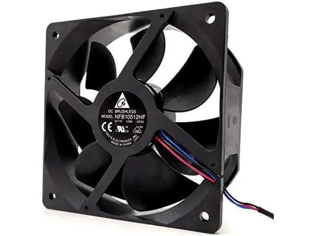 Alt view image 2 of 7 - NFB10512HF 10532 DC12V 0.39A 3-Wire Cooling Fan, 105×105×32mm Dedicated Replacement Fan for Projectors