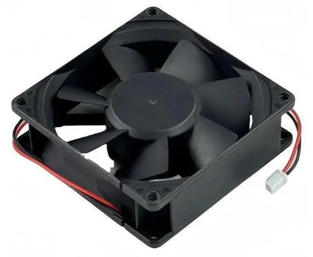Alt view image 3 of 7 - KD1208PTS1 8025 DC12V 2.6W 2-Wire Brushless Cooling Fan, 8cm Replacement Fan for PC Case & Power Supply