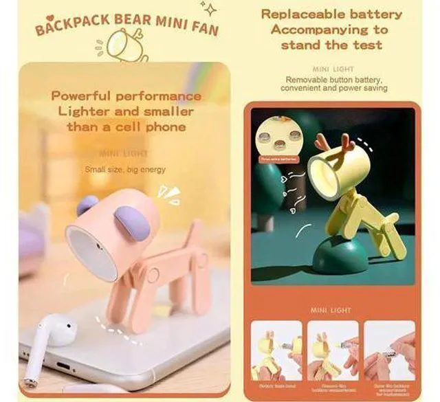 Alt view image 4 of 7 - 4pcs Led Night Lights Puppy Dog Night Lamp Portable Desk Lamp