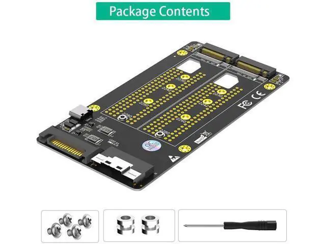 Alt view image 3 of 7 - Dual 2X M.2 NVME SSD to Slimline SFF-8654 8X Adapter (PCIe Bifurcation Motherboard is Required)