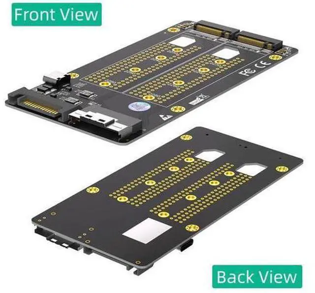 Alt view image 6 of 7 - Dual 2X M.2 NVME SSD to Slimline SFF-8654 8X Adapter (PCIe Bifurcation Motherboard is Required)