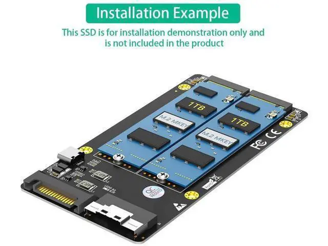 Alt view image 7 of 7 - Dual 2X M.2 NVME SSD to Slimline SFF-8654 8X Adapter (PCIe Bifurcation Motherboard is Required)