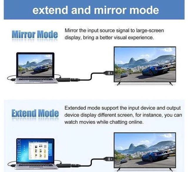 Alt view image 2 of 7 - HDMI to DisplayPort (DP) Adapter 4K@60Hz Gold Plated HDMI v2.0 to DP 1.4V Adapter (Male to Female), Uni-Directional HDMI to Display Port Adapter (OZHD2)