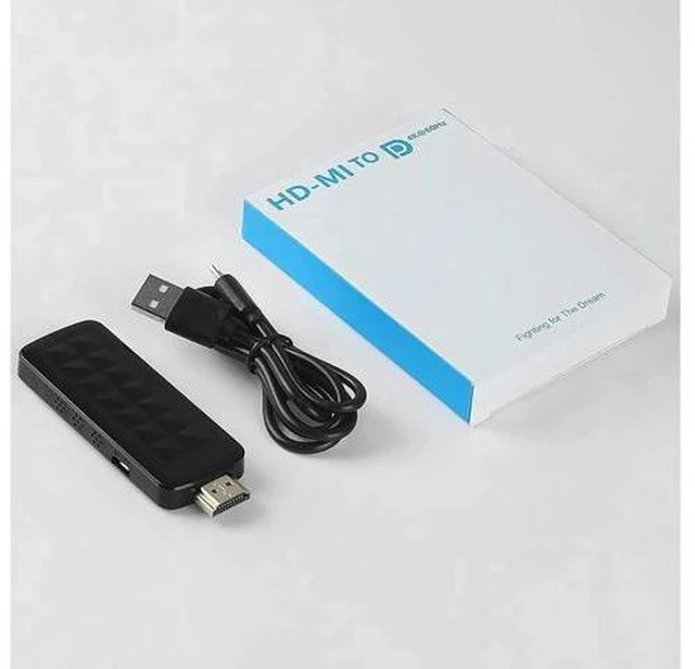 Alt view image 7 of 7 - HDMI to DisplayPort (DP) Adapter 4K@60Hz Gold Plated HDMI v2.0 to DP 1.4V Adapter (Male to Female), Uni-Directional HDMI to Display Port Adapter (OZHD2)