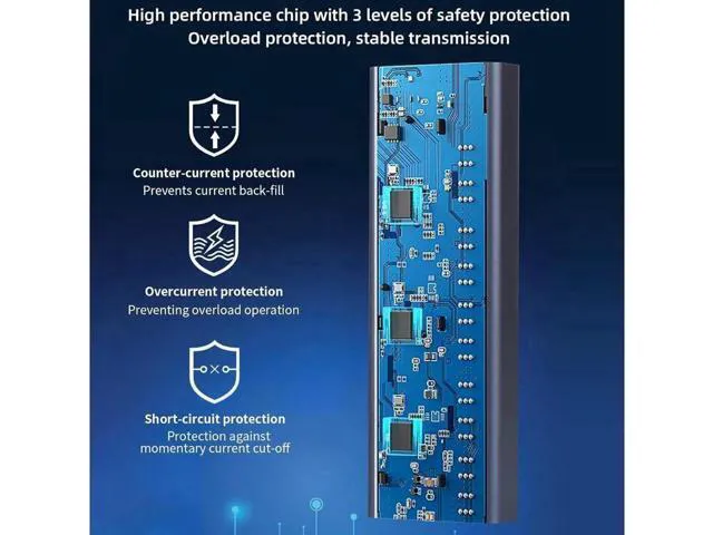 Alt view image 5 of 7 - 7-Port Powered USB 3.0 Hub with 4 USB 3.0 Data Transmission Ports + 2 Smart Charging Ports + 1 PD Charging Port USB Splitter for Laptop/PC work for Mouse Keyboard Hard Drive or More USB