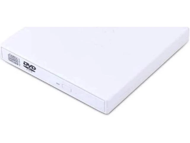 Alt view image 3 of 7 - External CD Drive USB 2.0 Portable CD DVD +/-R Drive CD Rewriter Burner Writer Compatible with Laptop Desktop PC Windows (KBDVD001, White)